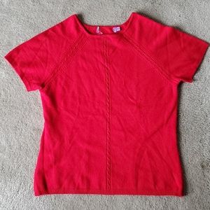 Red short sleeve top
